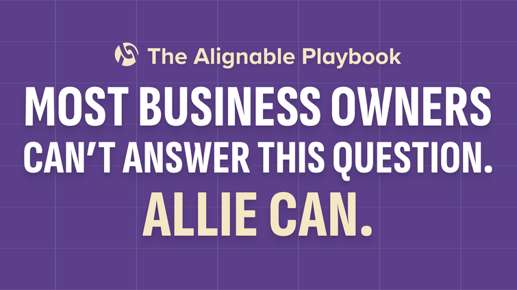Business owner reviewing their referral network map with Allie, Alignable's AI business coach.