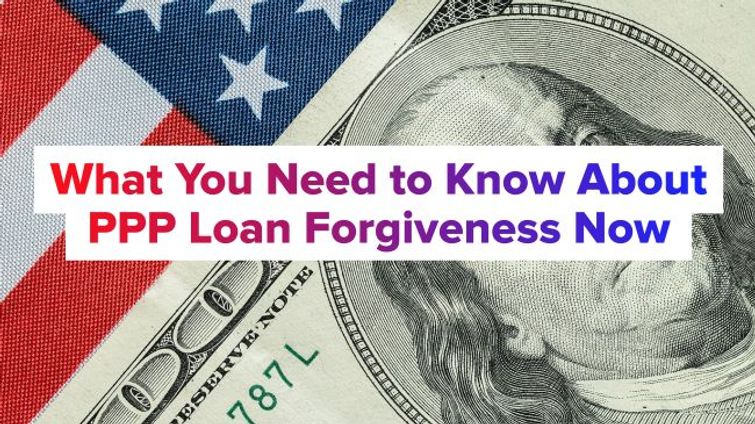 american flag and money showing ppp loan forgiveness under $150k