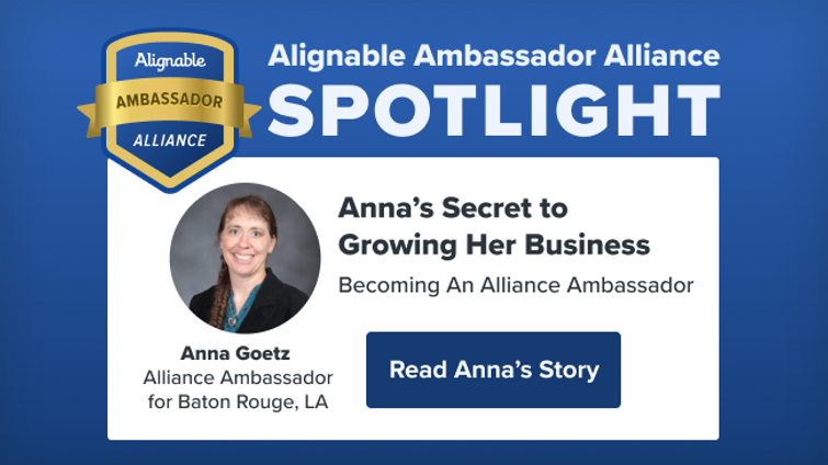 Anna Goetz, Alignable’s Alliance Ambassador for Baton Rouge, LA