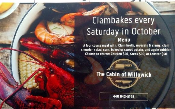 Clambakes By The Cabin Of Willowick In Eastlake Area Alignable