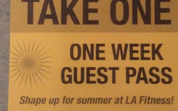 La fitness on sale free pass