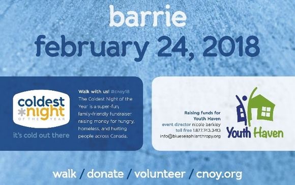 Coldest Night of the Year (fundraising walk) with Youth Haven