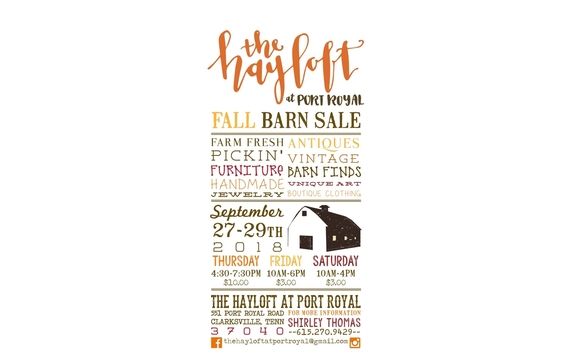 The Hayloft Fall Barn Sale By The Hayloft In Clarksville Tn