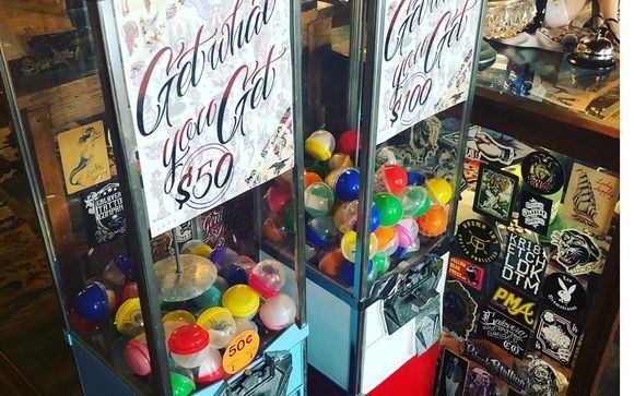 Dallas tattoo shop has a vending machine to let you choose your