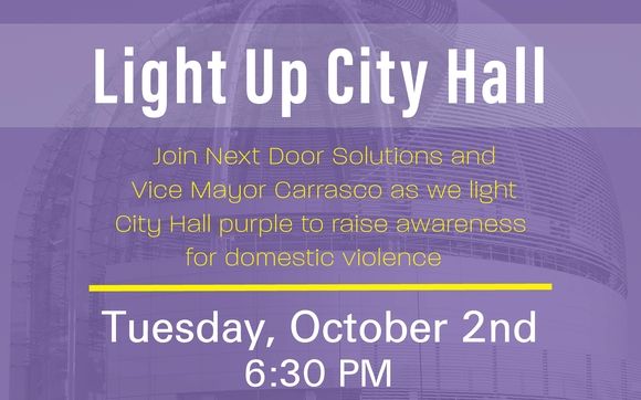Light Up City Hall By Next Door Solutions To Domestic Violence In