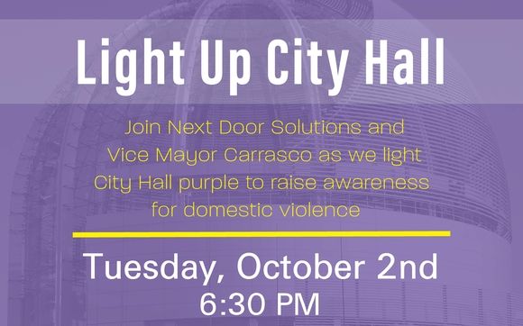 Light Up City Hall By Next Door Solutions To Domestic