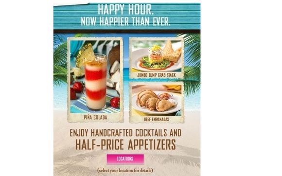 Bahama breeze on sale happy hour