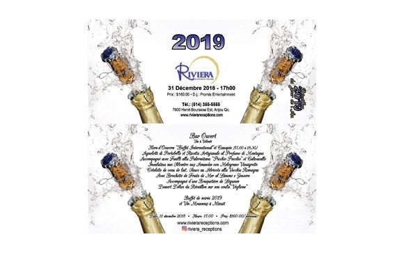 New Year’s Eve  with Riviera Reception Halls