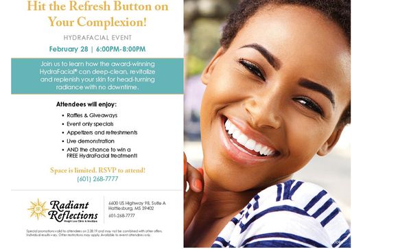 HydraFacial Event by Radiant Reflections Weight Loss Clinic and