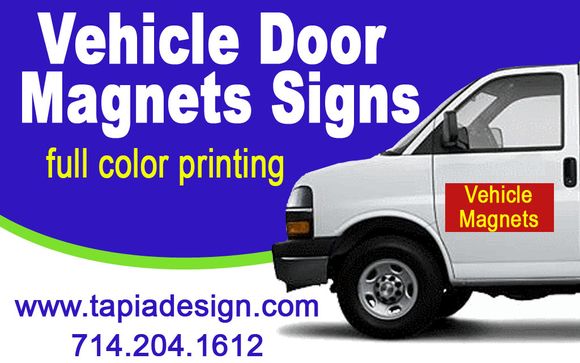 Magnets For Cars Trucks In Anaheim Orange County By Tapia Design