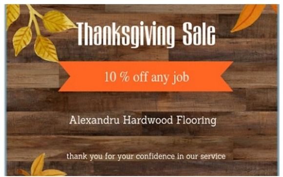 Thanksgiving At Alexandru Hardwood Flooring And Flooring