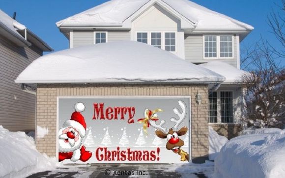 Garage Door Decor For Christmas By Xentas Inc In Calgary