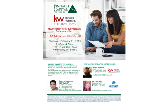 Home Buyer Class For People In The Service Industry By James