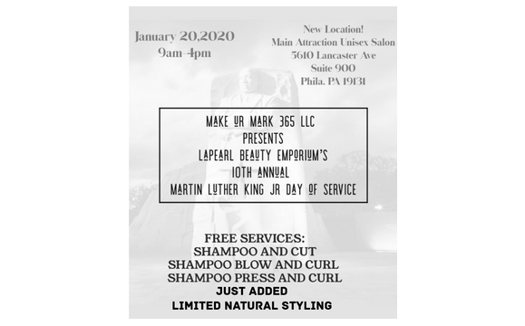 Mlk Day Of Service By La Pearl Beauty Emporium Full Service Hair