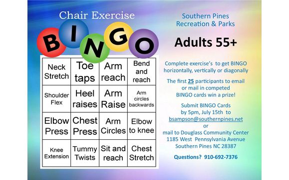 Visualz Express Chair Activity Bingo, Sit Down Exercises | lupon.gov.ph