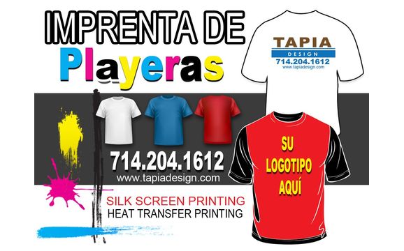 Imprenta de Playeras en Los Angeles Orange County Riverside CA by