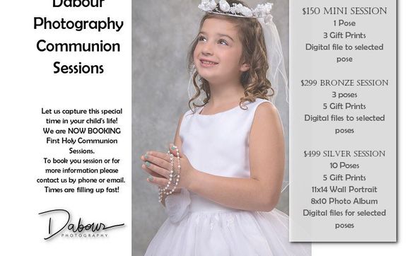 Now Booking First Holy Communion Sessions by Dabour Photography in ...
