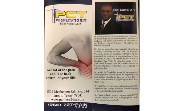 Dr. Nataki with Pain Consultants Of Texas: Eliel Nataki, MD