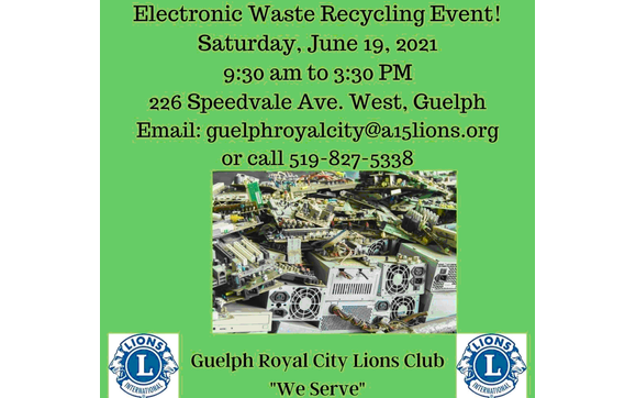 E-Waste Collection Event for Royal City Lions Club by Complete Tax & Business Services in Guelph