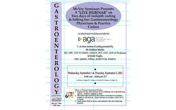 2 day Gastroenterology Coding Webinar  with McVey Medical Coding Seminars