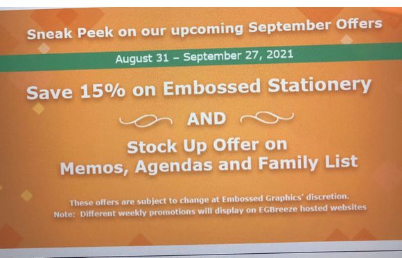 Visit our shop for this special, beginning tomorrow! with Landis Gifts & Stationery