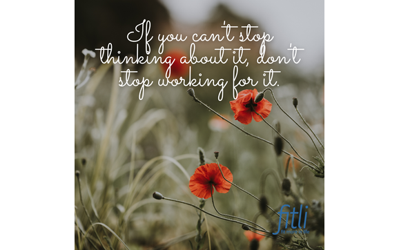 Let your hopes determine your future. with Fitli