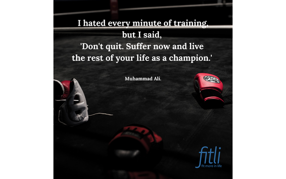 Train as hard as you hate. with Fitli