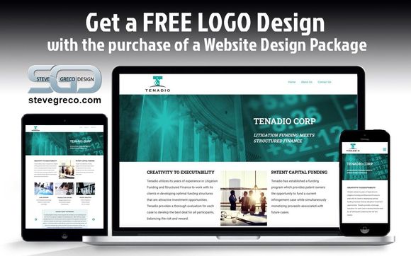 Free Logo design with a website Design package by Steve Greco Design in ...