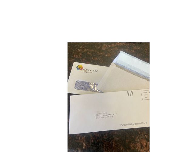 10 business window envelopes by Sandell's Business Forms & Printing in Sparks, NV Alignable