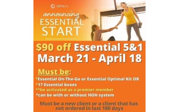 Essential Start by Independent Certified Optavia Coach in Carmel, IN ...
