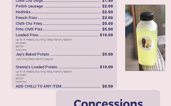 20% of your order goes back into feeding the homeless! by Jays lemonade ...