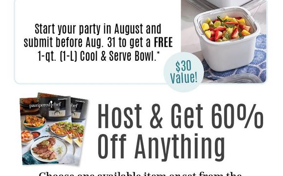 August Specials - Just for You by Pampered Chef Independent Consultant ...