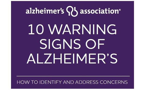 10 Warning Signs of Alzheimer's by Alzheimer's Association in Tucson ...