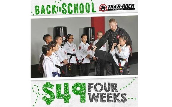 4 weeks for $49 Back to School by Dickson's Tiger Rock Martial Arts in