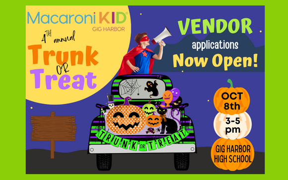 Be a Vendor @ the 4th Annual GHMK Trunk or Treat! by Gig Harbor & Mason ...