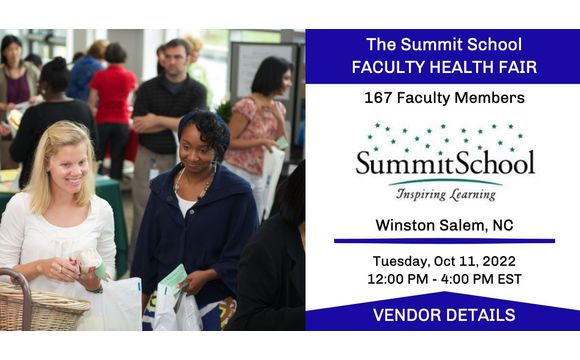 The Summit School Staff Health Fair - REGISTER YOUR BOOTH! by IAB ...