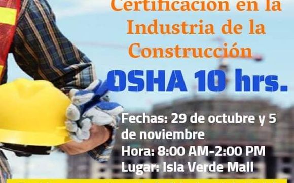 Certificación de 10 horas de OSHA en Industria de la Construcción by ...