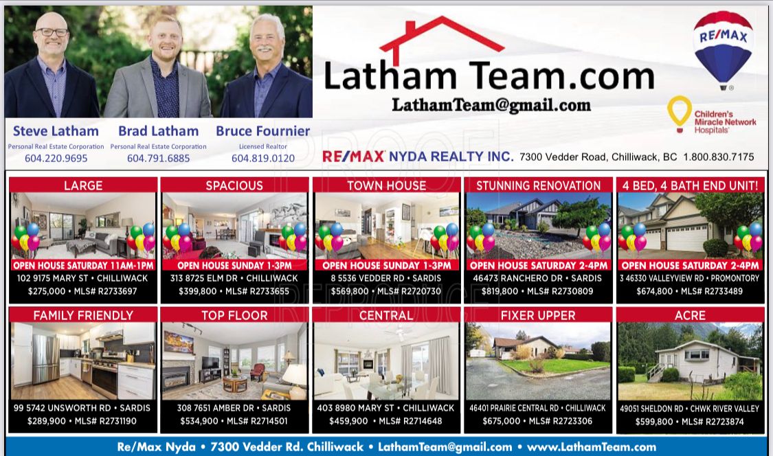 Free Home Evaluation  with LathamTeam.com Re/Max Chilliwack