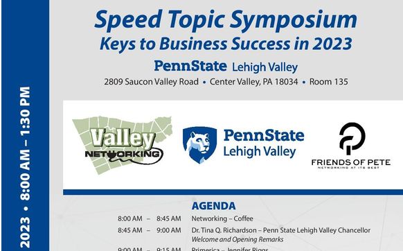 Speed Topic Symposium by Jennifer Riggs, Primerica in Allentown, PA ...