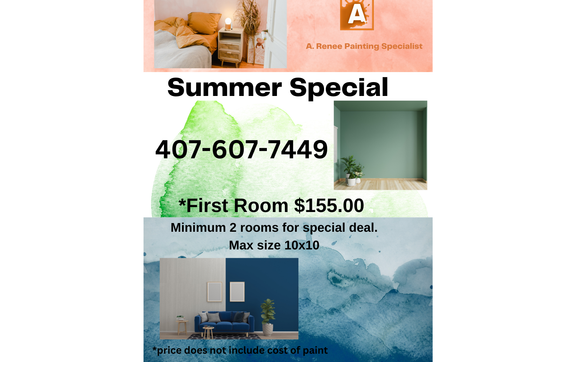 Summer Interior Paint Special by A. Renee Painting Specialist in ...