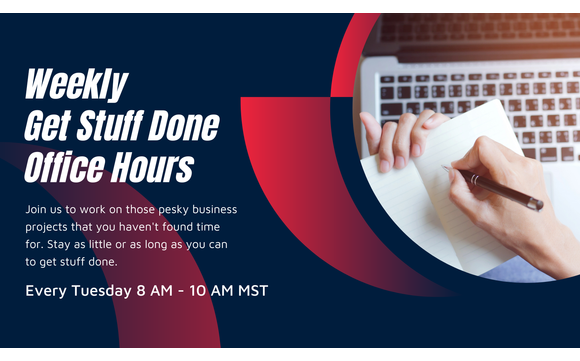 Weekly Get Stuff Done Office Hours - Special Goal Setting Event