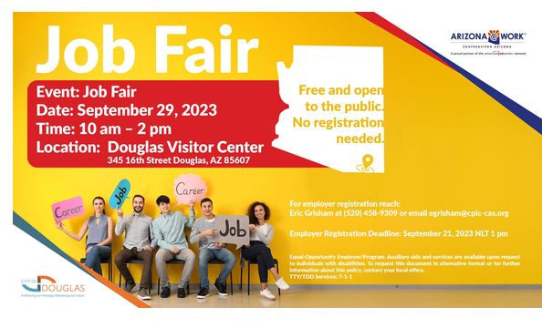 2023 Douglas Hiring Fair By Arizona@work-southeastern Az In Sierra 