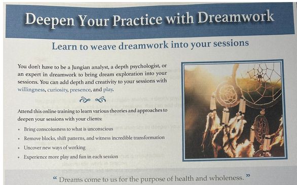 Deepen your therapy practice with Dreamwork 10% off till 10/3 by Renee ...