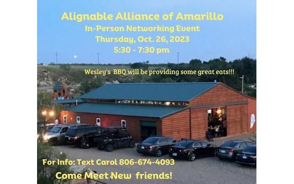 Alignable Alliance Of Amarillo In Person October Networking Event