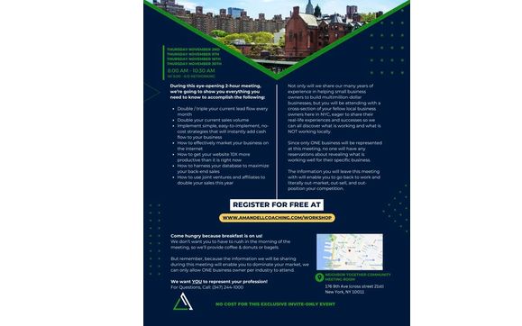 PROFIT ACCELERATION WORKSHOPS with Arthur Mandell Coaching