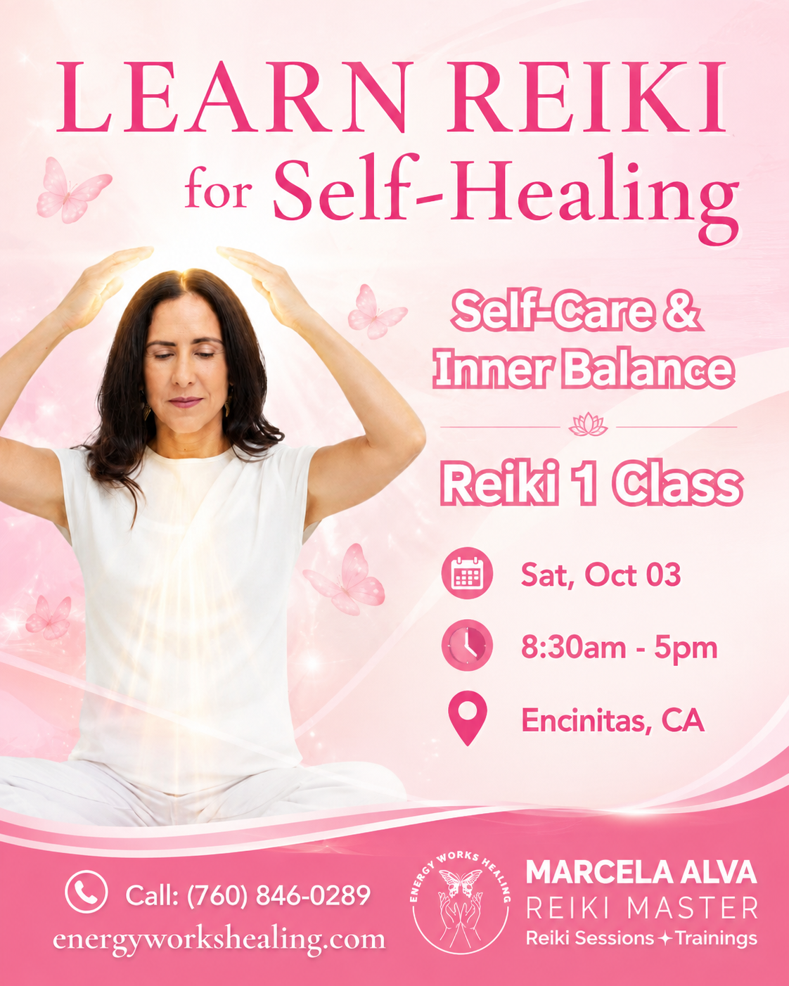 Reiki 1 Training, Heal Yourself and help others. with Energy Works Healing