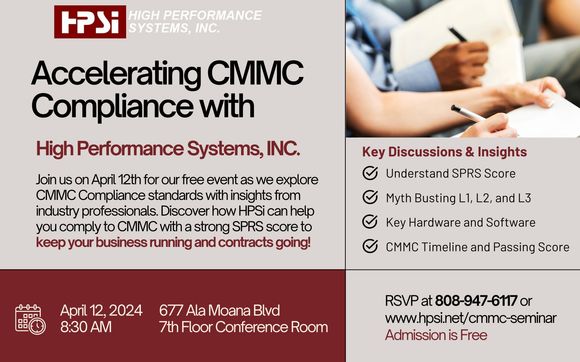 Accelerating CMMC Compliance with HPSi by High Performance Systems Inc ...