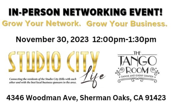 Studio City & Sherman Oaks Business Networking Lunch