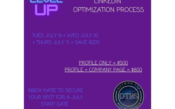 LinkedIn Optimization Process $200 OFF by Outside the Box Solutions in ...