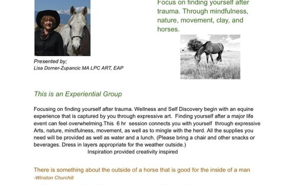 Spend the day with the Herd and discover yourself with Creative Solutions Group Trauma Services LLC & Back In The Saddle Ranch  LLC